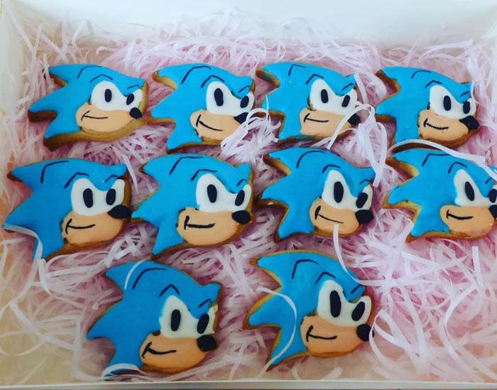 Biscuits personnalisés Sonic