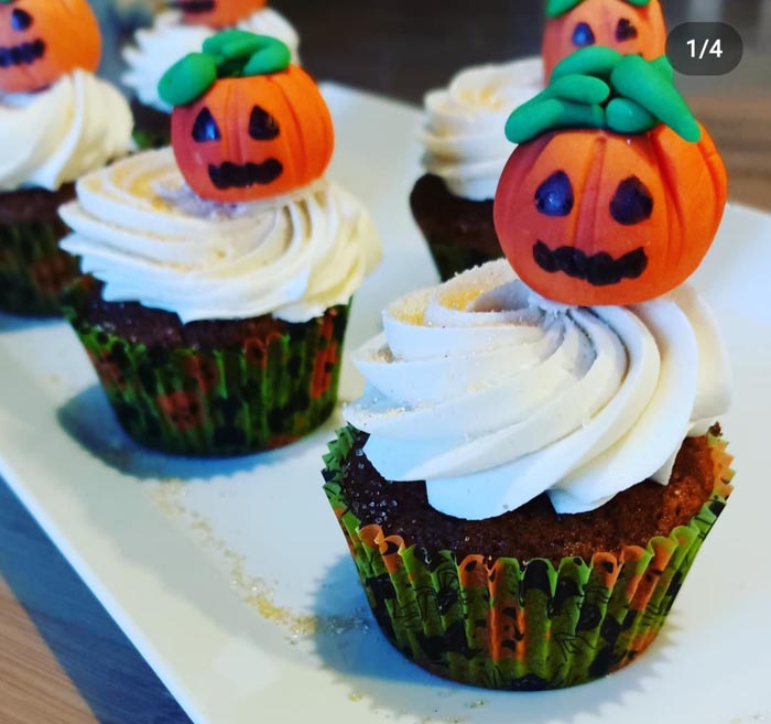 Cupcakes d'Halloween pour atelier patisserie Clermont Ferrand
