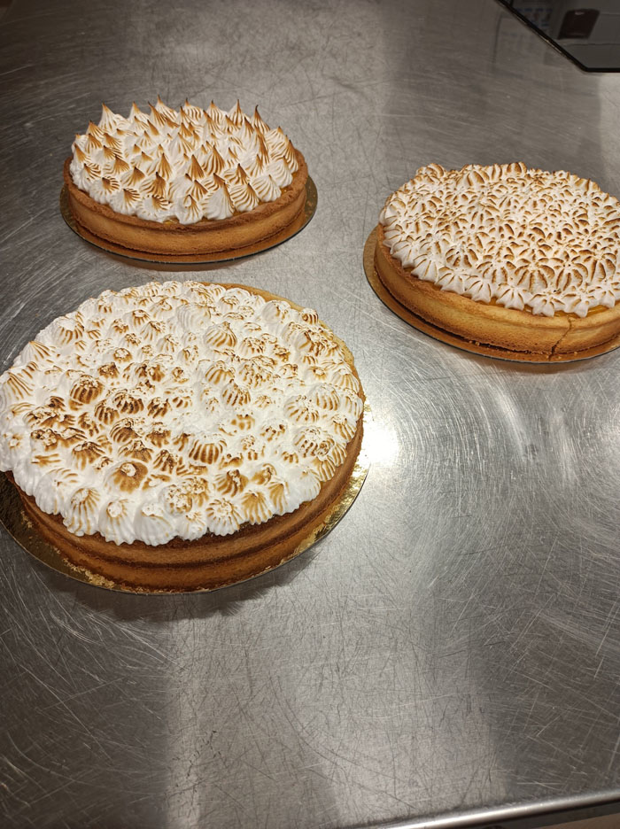 Atelier patisserie Clermont Ferrand : tarte citron meringuée