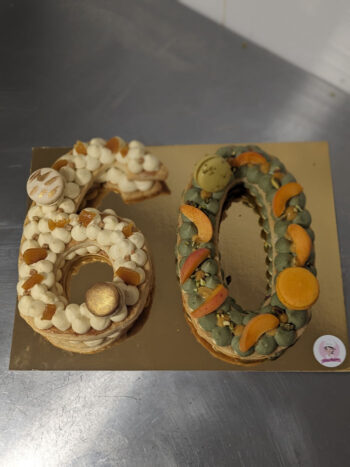 Number cake 60 abricot pistaches et creme brule